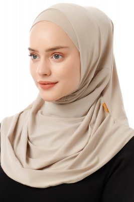Esma - Hijab Amira Beige Claro - Firdevs