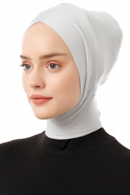 Elnara - Pañuelo Cross Hijab Gris Claro