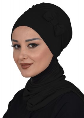 Bianca - Turbante De Algodón Negro