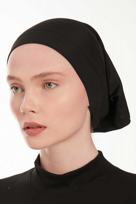 Emine - Hiyab Negro Panuelo Gorro De Hijab