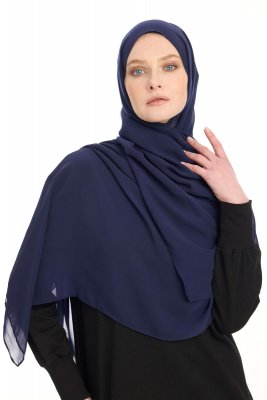 Hiyab Chiffon - Azul Marino