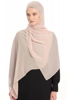 Hiyab Chiffon - Nude