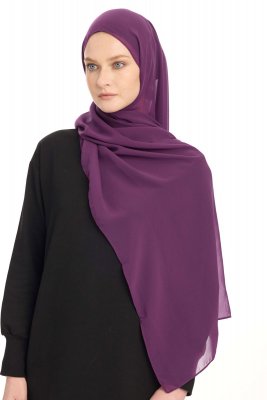 Hiyab Chiffon - Morado Oscuro