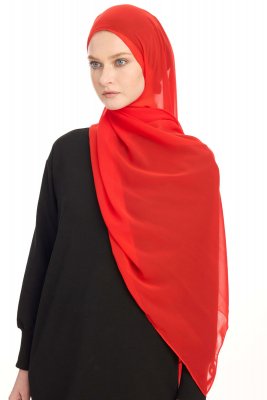 Hiyab Chiffon - Rojo