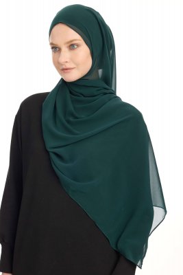 Hiyab Chiffon - Verde Oscuro