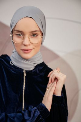 Silky Plain - Hijab Gris
