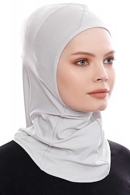 Pinar - Hijab Sport Gris Claro - Ecardin