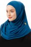 Esma - Hijab Amira Petrol Azul - Firdevs