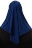 Esma - Hijab Amira Azul Marino Claro - Firdevs