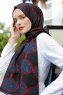Tutku - Hijab Estampado Rojo & Negro - Sal Evi
