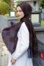 Tutku - Hijab Estampado Rojo & Negro - Sal Evi
