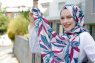 Beyza - Hijab Estampado Rosado & Azul - Sal Evi