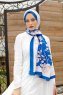 Hijab Twill Con Estampado De Orquídea - Sal Evi