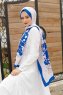 Hijab Twill Con Estampado De Orquídea - Sal Evi