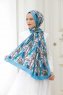 Hijab Twill Con Estampado De Lirio - Sal Evi