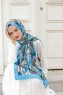 Hijab Twill Con Estampado De Lirio - Sal Evi
