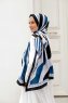 Hijab Twill Con Estampado De Oceano - Sal Evi