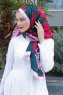 Hijab Twill Con Estampado De Rubí - Sal Evi