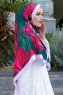Hijab Twill Con Estampado De Rubí - Sal Evi