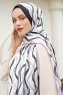 Hijab Twill Con Estampado De Olas - Sal Evi