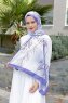 Hijab Twill Con Estampado De Púrpura - Sal Evi