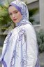 Hijab Twill Con Estampado De Púrpura - Sal Evi