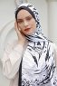 Hijab Twill Con Estampado De Whirlpool - Sal Evi