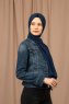Yildiz - Hijab Crepe Chiffon Azul Marino