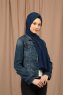 Yildiz - Hijab Crepe Chiffon Azul Marino