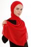 Derya - Hijab Práctico Chiffon Rojo