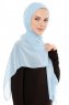 Derya - Hijab Práctico Chiffon Azul Claro