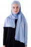 Hanfendy - Hijab One-Piece Práctico Azul Claro
