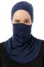 Damla - Pañuelo Máscara Ninja Hijab Azul Marino