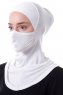 Damla - Pañuelo Máscara Ninja Hijab Crema