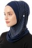Babe Plain - Hijab Al Amira One-Piece Azul Marino