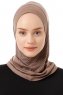 Babe Plain - Hijab Al Amira One-Piece Taupe Oscuro