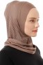 Babe Plain - Hijab Al Amira One-Piece Taupe Oscuro