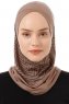 Silva Cross - Hijab Al Amira One-Piece Taupe Oscuro