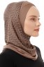 Silva Cross - Hijab Al Amira One-Piece Taupe Oscuro