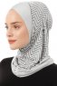 Silva Cross - Hijab Al Amira One-Piece Gris Claro