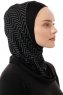 Silva Plain - Hijab Al Amira One-Piece Negro & Gris Claro