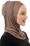 Silva Plain - Hijab Al Amira One-Piece Taupe Oscuro