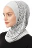 Silva Plain - Hijab Al Amira One-Piece Gris Claro