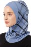 Ekose Cross - Hijab Al Amira One-Piece Índigo