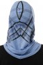 Ekose Cross - Hijab Al Amira One-Piece Índigo