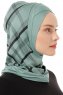 Ekose Cross - Hijab Al Amira One-Piece Verde