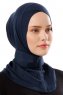 Ceren - Hijab Práctico Viscosa Azul Marino