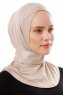 Ceren - Hijab Práctico Viscosa Taupe Claro