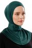 Ceren - Hijab Práctico Viscosa Verde Oscuro