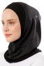 Wind Plain - Hijab Al Amira One-Piece Negro & Gris Claro